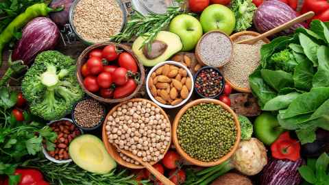 Display of healthy foods