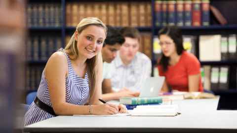 Postgraduate student in Law Library