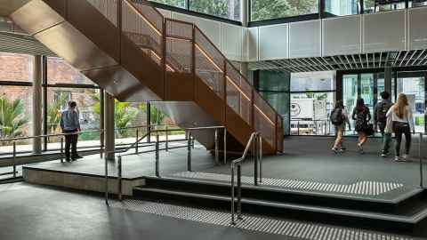 Medical and health science building interior