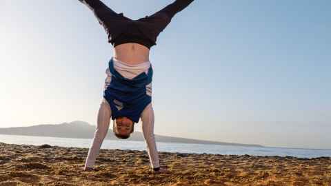 JD doing a handstand