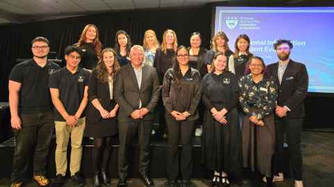 The Student and Community Engagement team at the 2025 Wellington RISE event