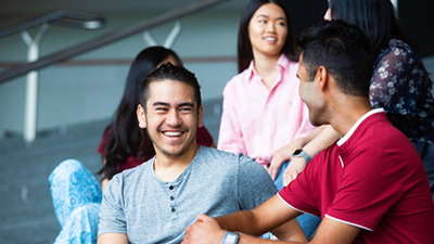 Students talking